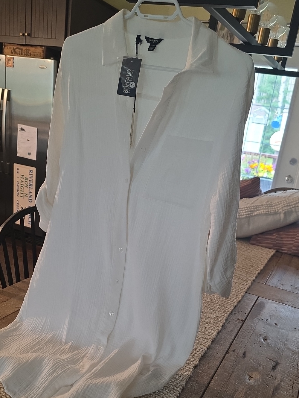 New BUFFALO cotton breezy swim beach coverup Xs - Picture 5 of 7